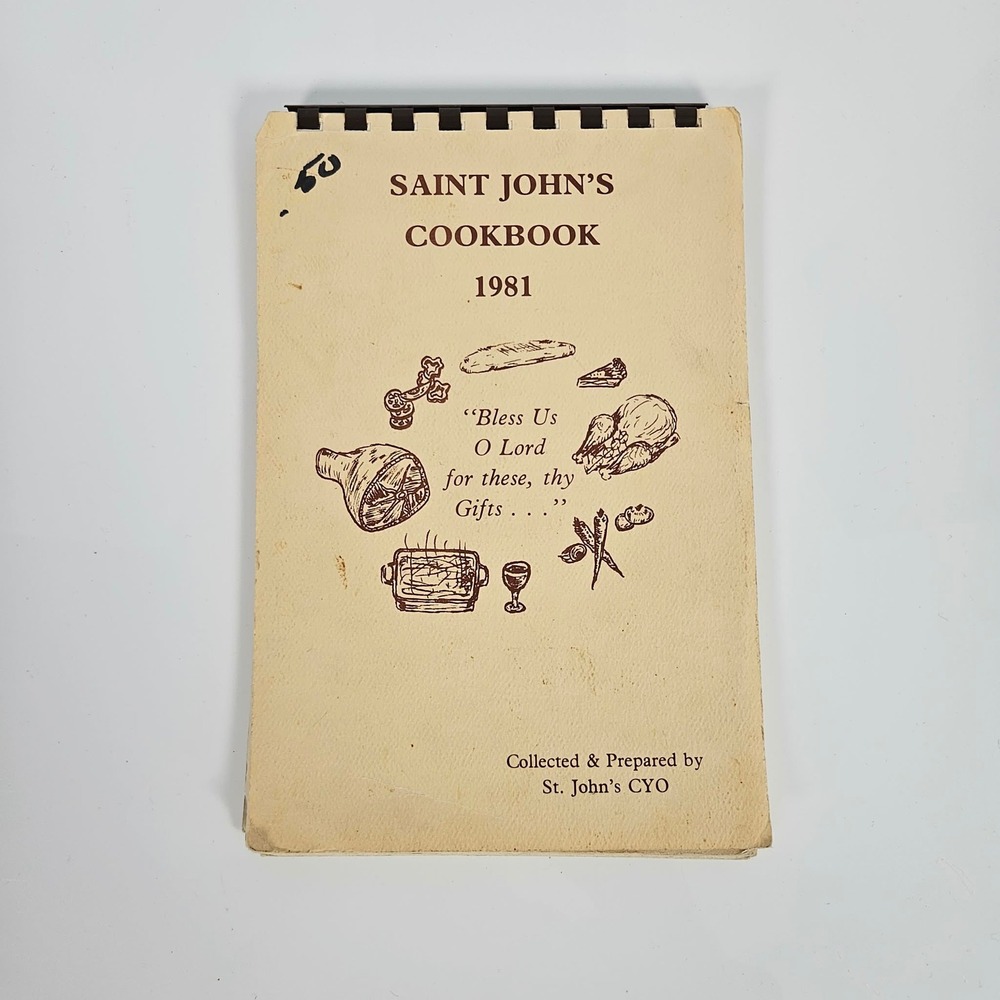 Vintage 1981 Saint Johns Cookbook Summerville South Carolina Church Recipes CYO